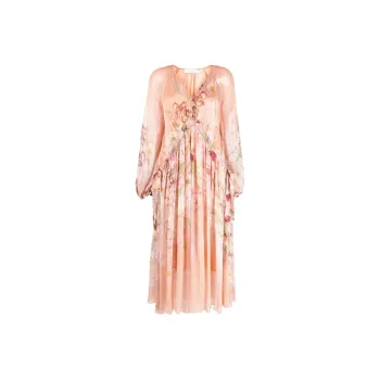 Zimmermann Long-Sleeved Dresses Women's Light Pink