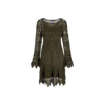 Polo Ralph Lauren Long-Sleeved Dresses Women's Army Green
