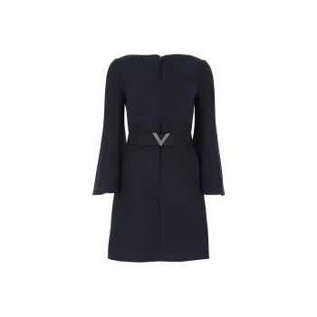 Valentino Long-Sleeved Dresses Women's Midnight Blue