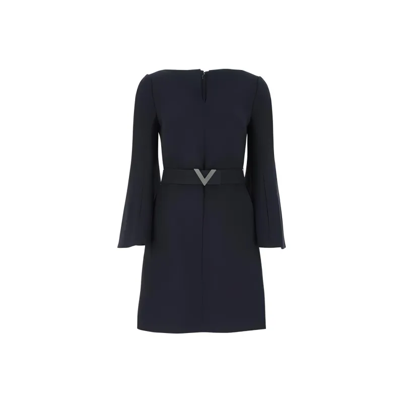 Valentino Long-Sleeved Dresses Women's Midnight Blue-0