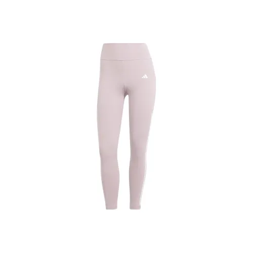 Adidas Free Shipping With AdiClub Optime 3 Stripes Full Length Leggings