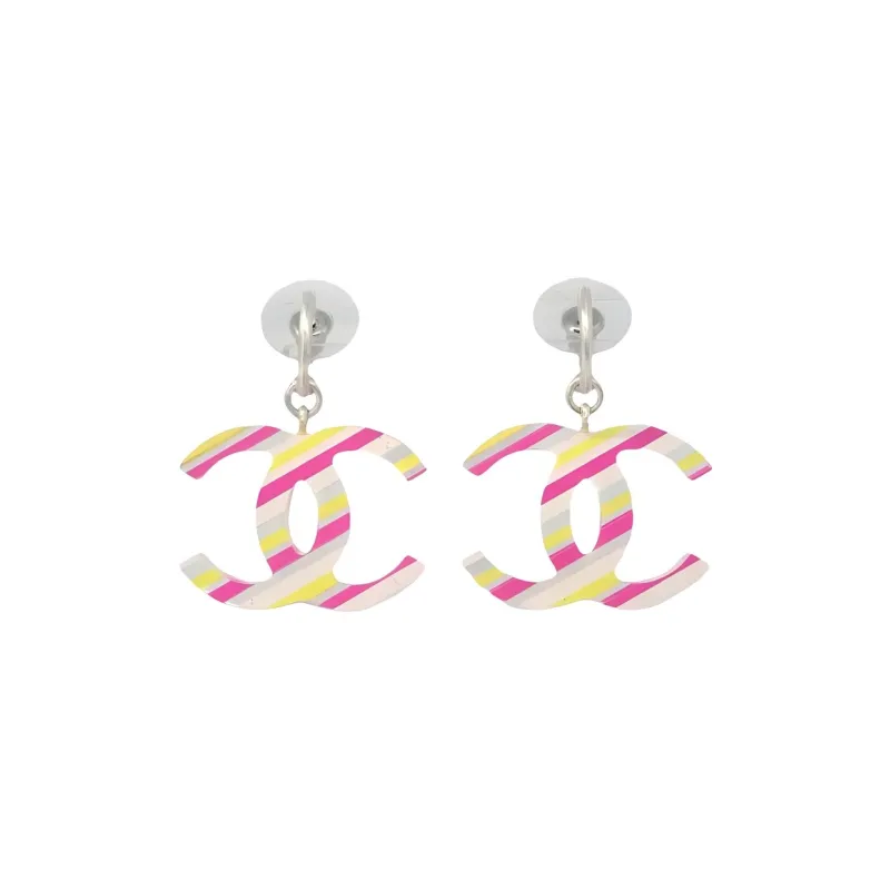 CHANEL 2004 Cc Drop Earrings-0