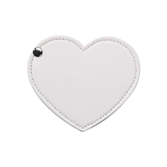 JIXUAN On The Go Heart Convenience Foldable Rotating Refillable Makeup Mirror-5