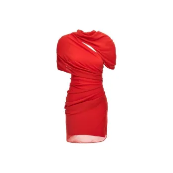Jacquemus La Robe Castagna Cut Out Detailed Dress
