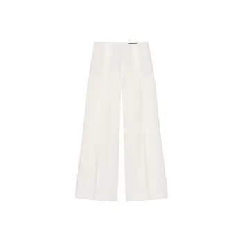 ZARA ZW Series Casual Pants Women's Raw White