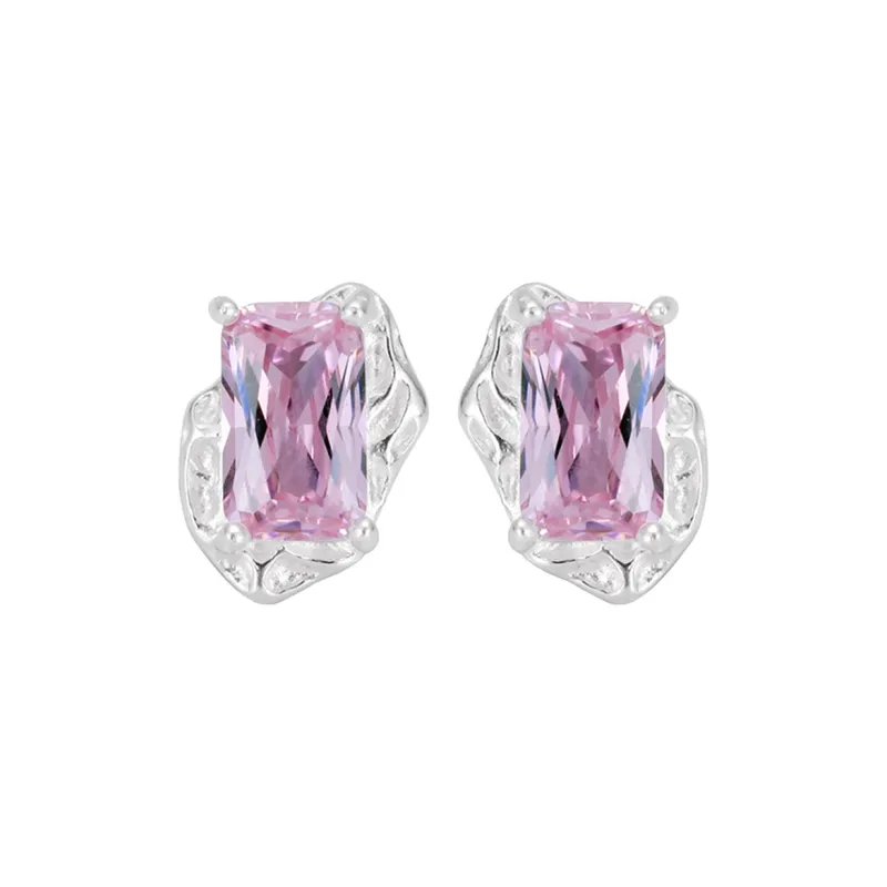QIANFANGDAHUANGYE S925 Sterling Silver Stud With Zircon Stud Earrings Women's-0