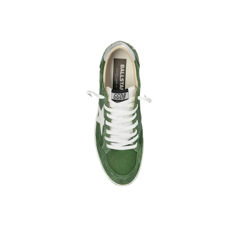 Golden Goose Ball Star Low Top Skateboard Shoes Men's Dark Green-4