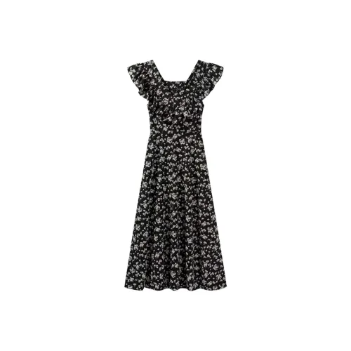 Incolore Short Sleeved Dresses Women's Black