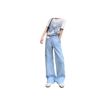 Kazakhstan Casual Pants Women's Blue