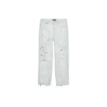 Balenciaga Jeans Women's Gray White
