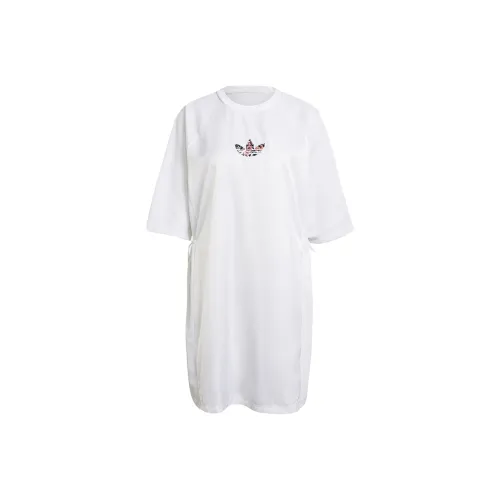Adidas Originals Short Sleeved Dress Women's White