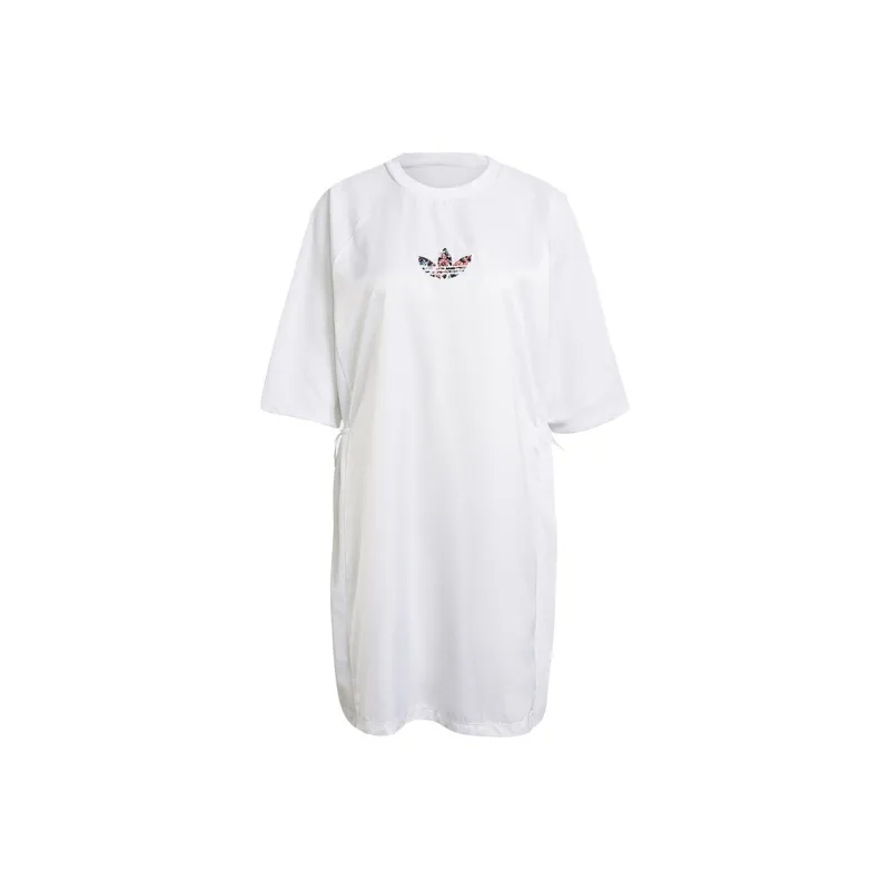 Adidas Originals Short Sleeved Dress Women's White-0