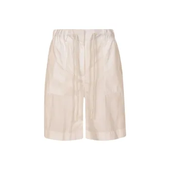 Moncler High Waisted Drawstring Shorts