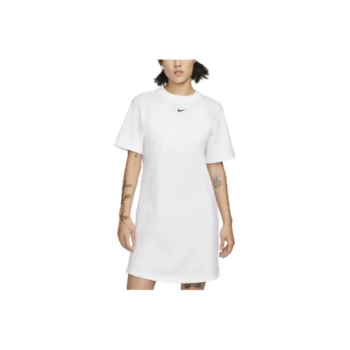 Nike Sportswear Essentials Series Short Sleeved Dresses Women's White