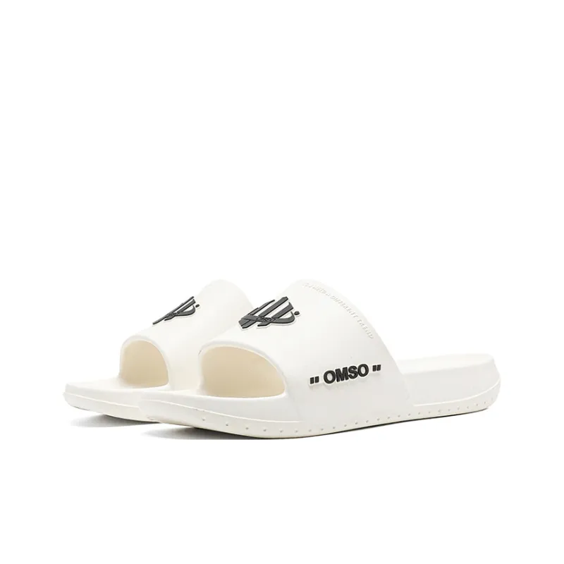 Omso Slip Resistant, Odor Resistant, Quick Dry Slide Slippers Unisex Ivory White-1