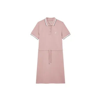 NAUTICA Short Sleeved Dress Women's Pink