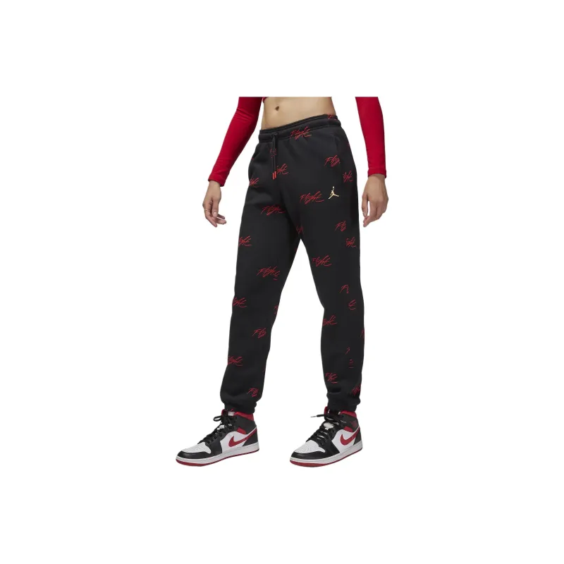 Jordan Brooklyn Fleece Knitted Sports Pants Women's Black-0