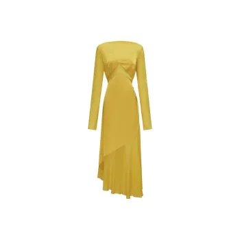 RACHEL GILBERT Venus Satin finish Asymmetric Dress