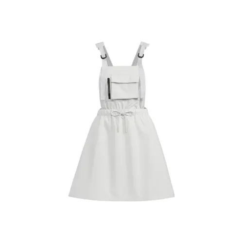 adidas originals Women's Drawstring Strap Sleeveless Dress Off White