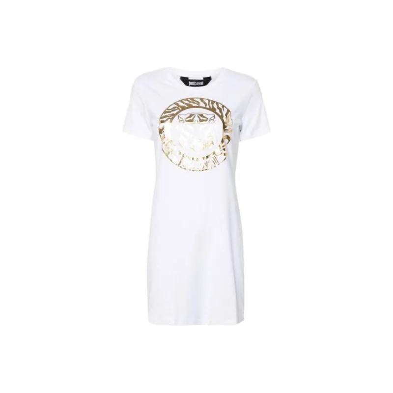 Just Cavalli Tiger Head print Mini Dress-0