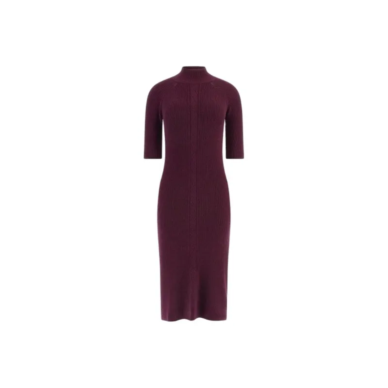 GUESS Short-Sleeved Dresses Women's Burgundy-0