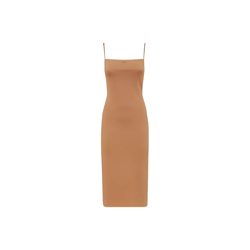 OFF-WHITE Logo Printed Sleeveless Dress-0