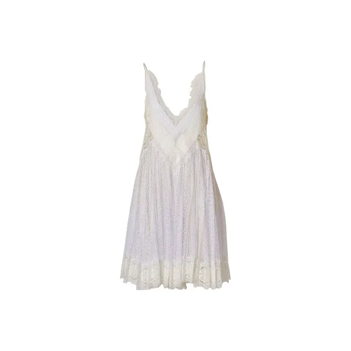 Burberry Sleeveless Dresses Women's Light White-0