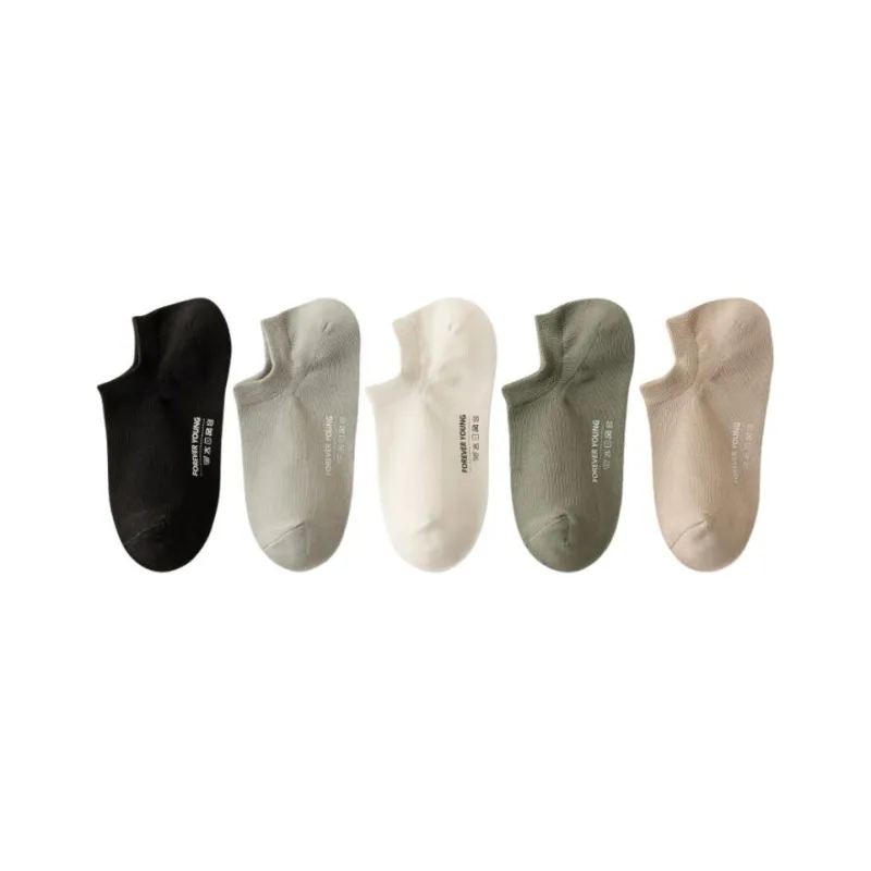 LUYOUYE No Show Socks Men's 5 Pack-25
