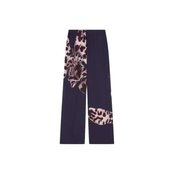 DRIES VAN NOTEN Draped Flared Skirt Navy