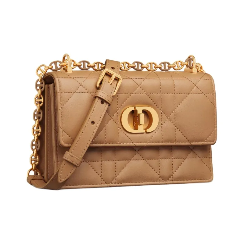 DIOR Miss Caro Sheepskin Crossbody Bag, Shoulder Bag Mini Women's Light Gold-2