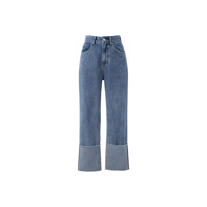 SOON FLOWER Jeans Women's Blue-0