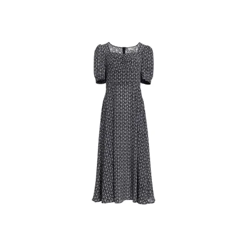 BESIONIA SS22 Short Sleeved Dress Women's Black Pattern