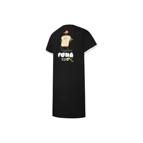 PUMA Short Sleeved Dresses Women's Black