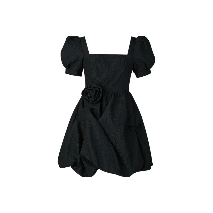 TAMMY TANGS Short Sleeved Dress Women's Black-0