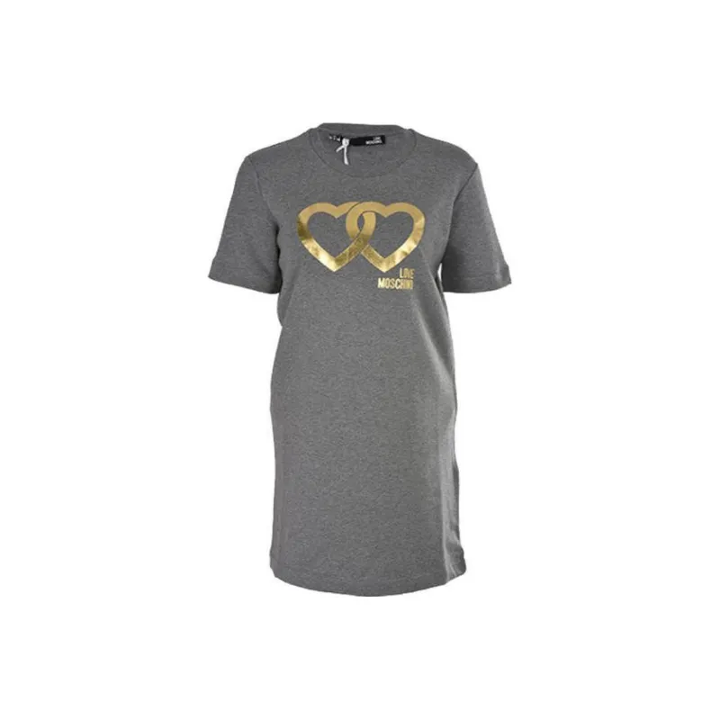 MOSCHINO Short Sleeved Dresses Women's Gray-0