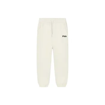 FILA Knitted Sports Pants Women's Milk Salt White