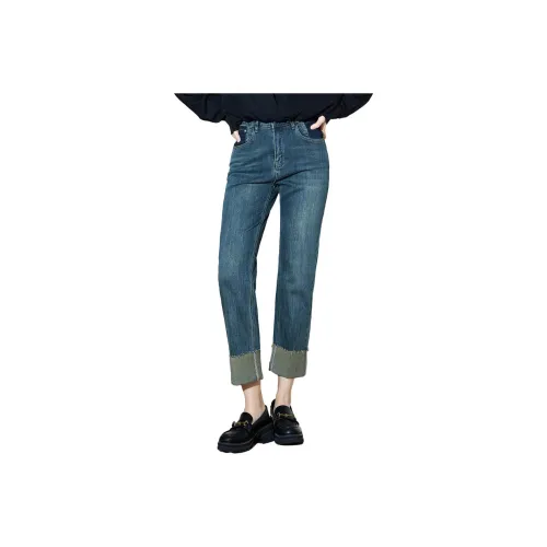 SMEN Jeans Women's Denim Blue