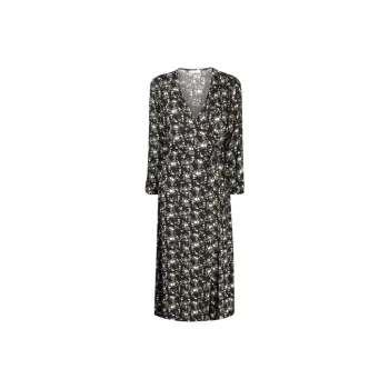 GANNI Long-Sleeved Dresses Women's Black