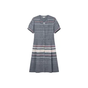 HAZZYS Short Sleeved Dress Women's Navy Blue