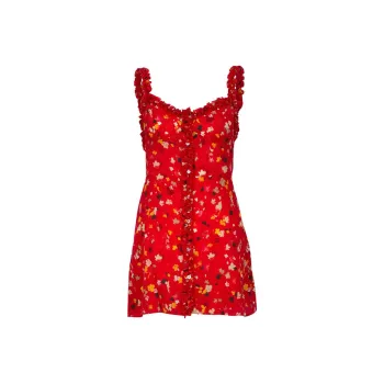 Realisation Par Slip Dresses Women's Red Iris/Rouge Fleur