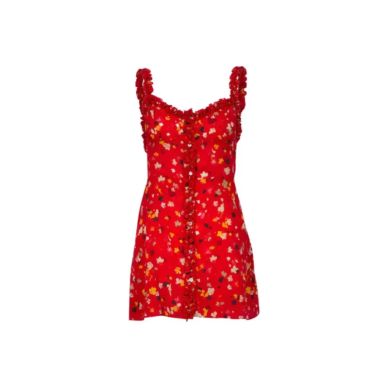 Realisation Par Slip Dress Women's Red Iris/Rouge Fleur-0