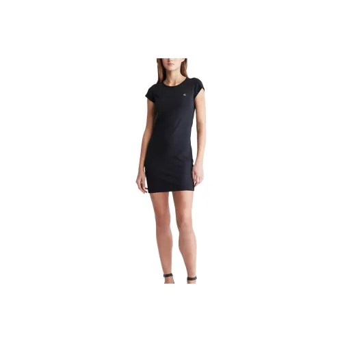 CALVIN KLEIN Short Sleeved Dresses Women's Black