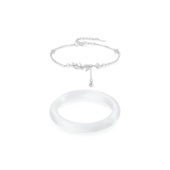Master Kim Glass Cat Eye Bangles Women's