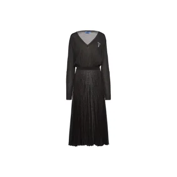 PRADA Long-Sleeved Dresses Women's Black