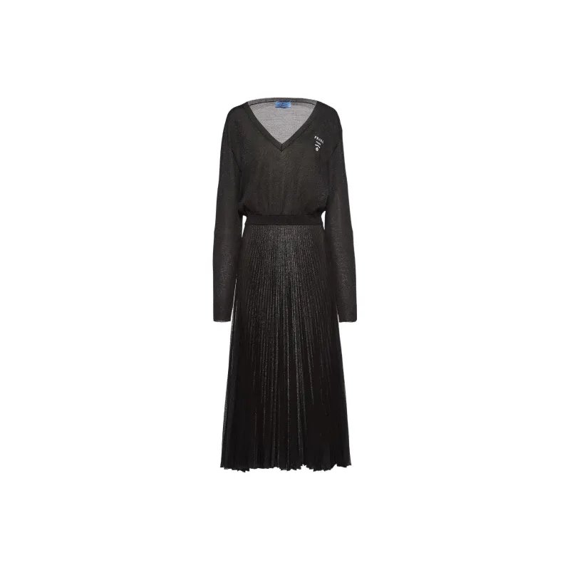 PRADA Long-Sleeved Dresses Women's Black-0
