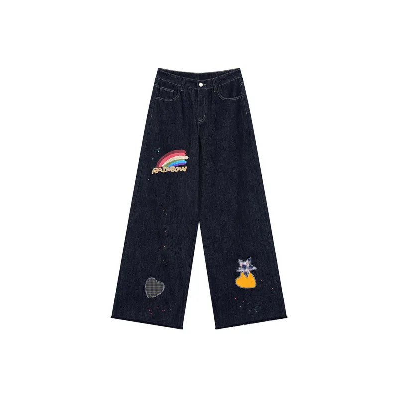 ELF SACK Jeans Women's Rainbow Denim Blue-0