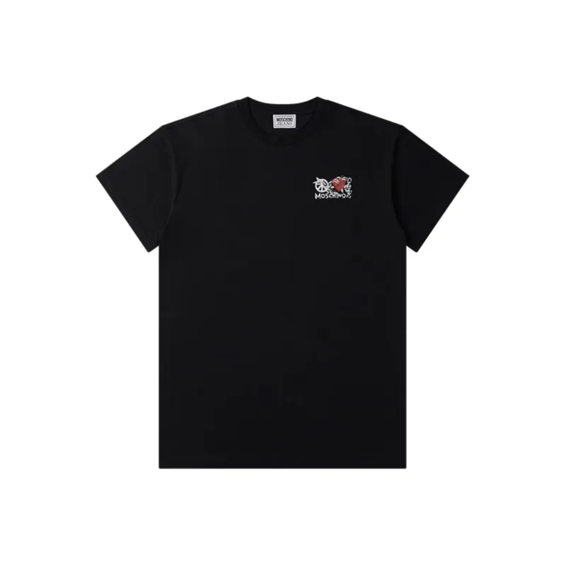 MOSCHINO M05CH1N0 JEANS Short Sleeved Dress Women's Black-0