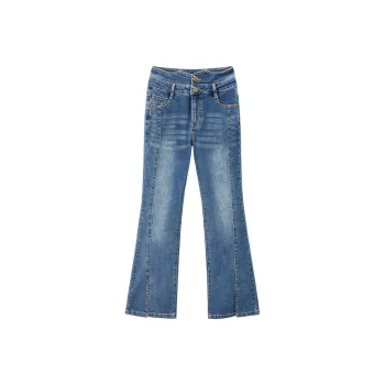 LEDIN Jeans Women's Faded Denim Blue