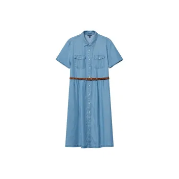 NAUTICA SS24 Short Sleeved Dress Women's Denim Washed Blue