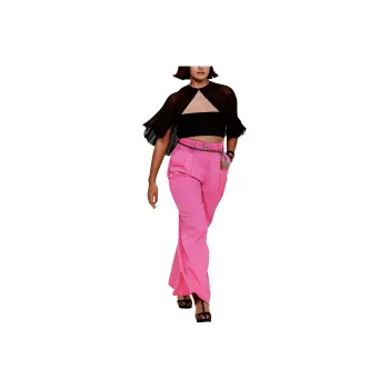 CHANEL SS21 Jeans Women's Neon Pink
